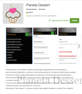 Applicazione Pianeta Dessert per Android