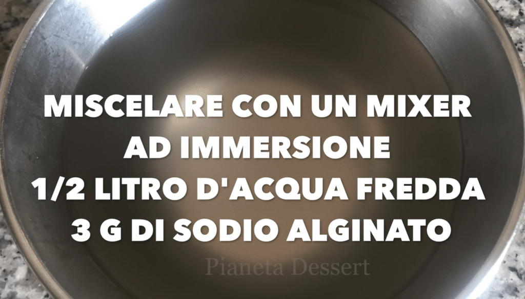 "Mozzarelle di yogurt" con la tecnica della sferificazione