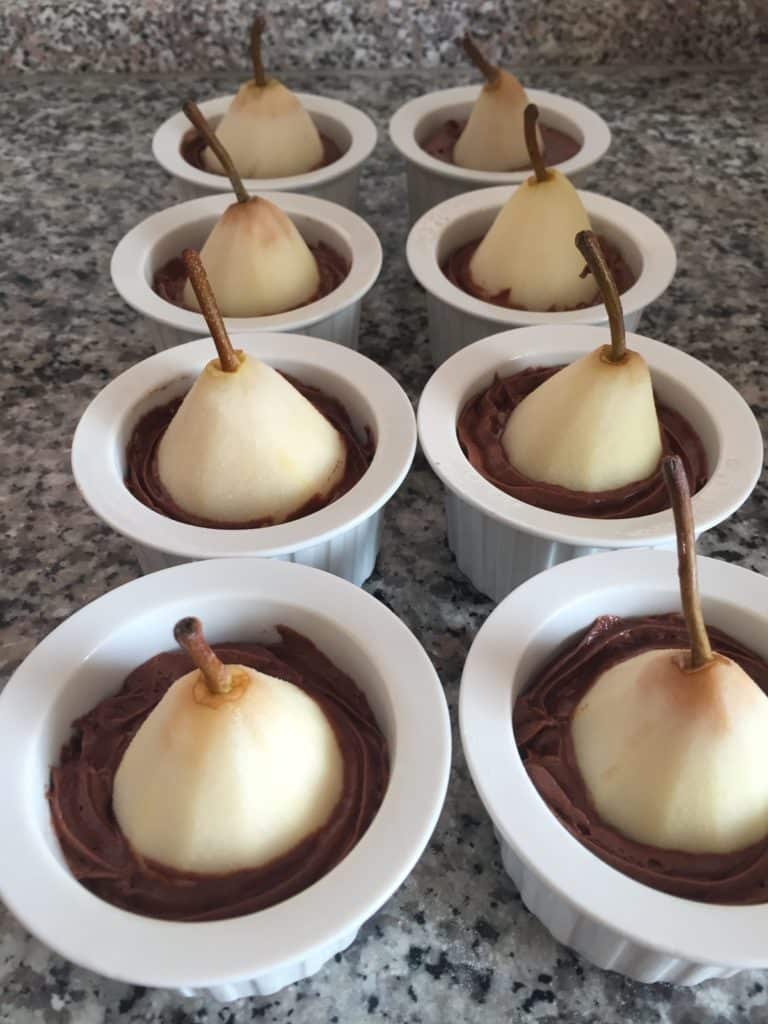 Cocotte di pere e cioccolato